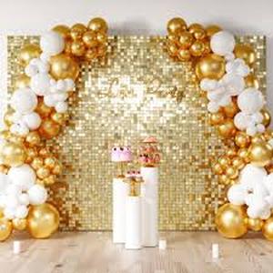 lot 9436 image: COKAOBE Shimmer Wall Panel Backdrop