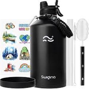 lot 9447 image: Swigina 128oz Insulated Water Bottle with Handle