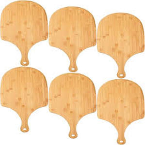 lot 11062 image: Bamboo Pizza Holders Set Of 6