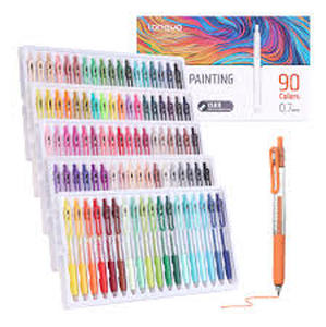 lot 11063 image: Languo 90 Color Acrylic Painting Gel Pen Set