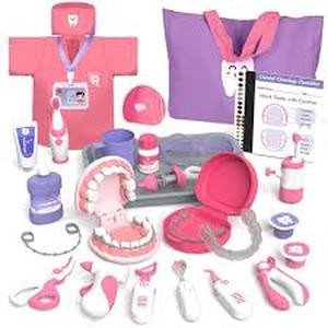 lot 11069 image: Childrens Dentist Play Set with Dental Tools and Accessories