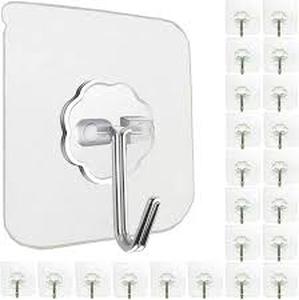 lot 12416 image: Space Master Large Adhesive Hooks Set Of 4