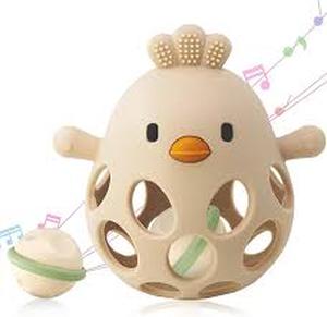lot 12418 image: ChookaChoo Sensory Chick Rattle Teether