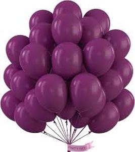lot 12424 image: Partwoo Pack Of Plum Ballon��s (Used)