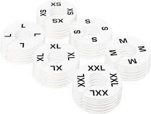 lot 12429 image: White Plastic 25Pc Clothing Rack Hangers