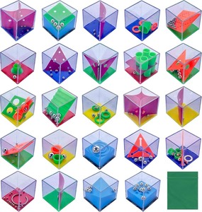 lot 20425 image: Brain Teaser Puzzle Cubes Set 24pcs