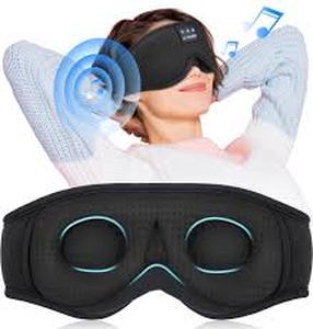 lot 20436 image: Sleep Mask Enjoy Your Life Black Relaxation Eye Mask