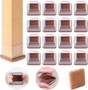 lot 20474 image: 24Pack T Furniture Leg Cups Protect Carpet Floors