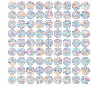 lot 12427 image: 81 Pieces Circle Window Decals for Bird Strikes - Anti-Collision Clings to Save Birds,Non Adhesive Vinyl Rainbow Suncatch Stickers, Easy Remove No Residue and Reusable