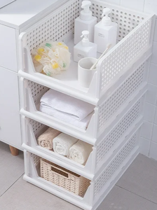 lot 13135 image: Pastel GreenPlastic Drawer Type Storage Organizers for Clothes
