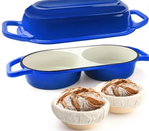 lot 13136 image: Cast Iron Bread Pot with Lid