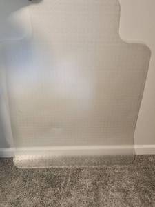 lot 109 image: Clear Chair Mat Floor Protector