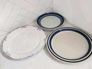 lot 215 image: Mixed Designer Dinnerware Plates Set