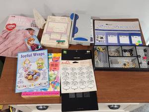lot 236 image: Mixed Craft Supply Bundle with Books Tools and Materials