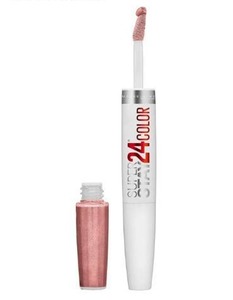 lot 37249 image: Maybelline Super Stay 24, 2-Step Liquid Lipstick Makeup, Long Lasting Highly Pigmented Color with Moisturizing Balm, Timeless Toffee, Nude Brown, 1 Count - Retail $10