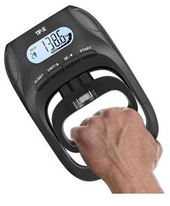 lot 37264 image: TIPRE 396lbs180kg Grip Strength Tester, Hand Grip Dynamometer, Digital Grip Strength Tester with LCD Display, Adjustable Hand Grip Training Gauge, Hand Grip Testing for Sports Home School Use - Retail $22