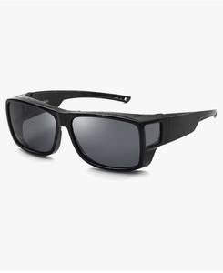 lot 37301 image: CAXMAN Fit Over Glasses Sunglasses Polarized Wrap Around Sunglasses with Side Window Shields for Full Protection - Retail $21