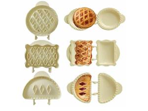 lot 37346 image: 3PCS Dough Presser Pocket Pie Molds, Party Potluck Hand Pie Molds, Apple, Pumpkin And Acorn Shapes (classic model) - Retail $10