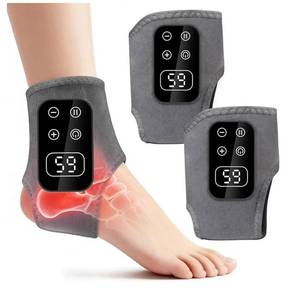 lot 37372 image: Foot Advanced Renew Triple Method Massager for Neuropathy and Plantar Fasciitis, Cordless Foot Massager with Heat and Vibration, Portable for Home Travel Use Gray 2pcs - Retail $50