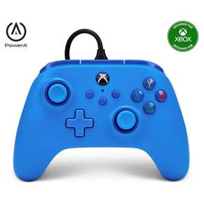 lot 37374 image: Wired Controller for Xbox Series XS - blue, gamepad, video gamegaming controller, works with Xbox One, Officially Licensed - Retail $29