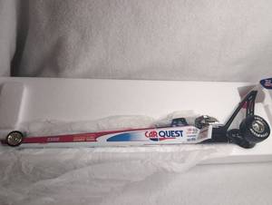lot 1507 image: Action Racing Collectables Bruce Sarver Car Quest 1997 Top Fuel Dragster 124 Scale Die Cast Model