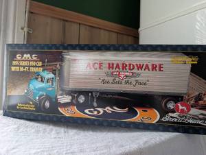 GMC 1954 Series 950 Cab with Ace Hardware Trailer Die-Cast Model