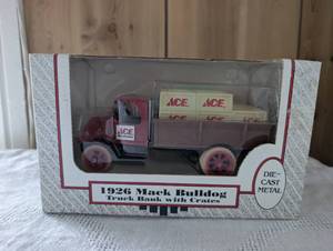 lot 1609 image: ERTL 1926 Mack Bulldog Truck Bank with Crates ACE Hardware