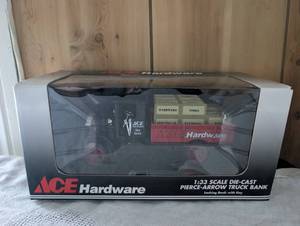 lot 1701 image: ACE Hardware 133 Scale Die-Cast Pierce-Arrow Truck Bank with Key