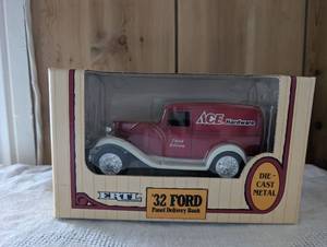 lot 1704 image: ERTL 1932 Ford Panel Delivery Truck ACE Hardware Die-Cast Bank
