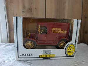 lot 1809 image: ERTL 1913 Model T Ford Delivery Truck Macleods True Value Hardware Die-Cast Bank