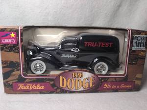 lot 1822 image: Liberty Classics 1936 Dodge TruTest TrueValue Die Cast Metal Bank