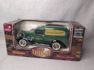 lot 1823 image: Liberty Classics 1936 Dodge Green Thumb True Value Die Cast Bank