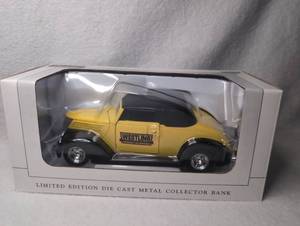 lot 1907 image: SpecCast 1937 Ford Convertible Westling Manufacturing Die Cast Metal Collector Bank