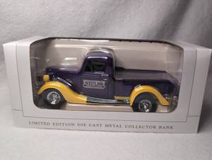 lot 1908 image: SpecCast 1937 Ford Pickup Truck Westline Die Cast Metal Collector Bank