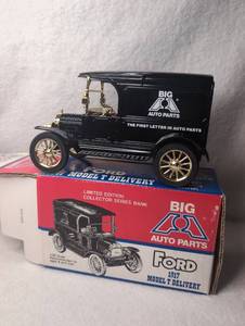 lot 1910 image: Big A Auto Parts 1917 Ford Model T Delivery Truck Die Cast Bank