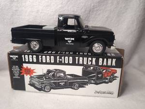 lot 1916 image: 1966 Ford F-100 Truck WIX Filters Die Cast Bank Ertl Collectibles