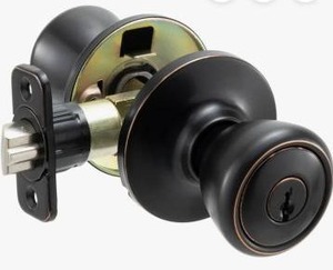 lot 14345 image: Ultra Passage Door Knob Style Set Oil Rubbed Bronze, 4 Pack