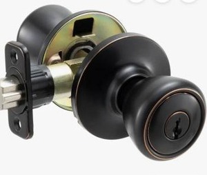 lot 14363 image: Ultra Passage Door Knob Style Set Oil Rubbed Bronze, 6 Pack