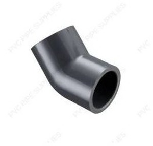 lot 14367 image: 3 Schedule 80 PVC 45 Deg Elbow Socket, 817-030 - 5 Pack