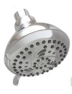 lot 14376 image: Niagara Conservation Vara 2-GPM Chrome Round Fixed Shower Head - 3 Pack