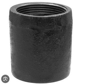 lot 14382 image: Jones Stephens 4 in. Plain End Cast Iron Cleanout Long Pattern Less Plug with 3-in. Tap size- 4 in. Height - 8 Pack