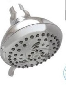 lot 14391 image: Niagara Conservation Vara 2-GPM Chrome Round Fixed Shower Head - 3 Pack