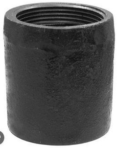 lot 14394 image: Jones Stephens 4 in. Plain End Cast Iron Cleanout Long Pattern Less Plug with 3-in. Tap size- 4 in. Height - 8 Pack