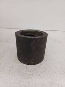 lot 14401 image: Jones Stephens 4 in. Plain End Cast Iron Cleanout Long Pattern Less Plug with 3-in. Tap size- 4 in. Height, 8 Pack
