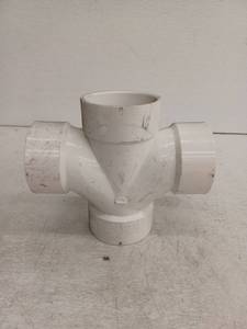 lot 14416 image: Charlotte 3 Inch Double Sanitary Tee, All Hub, 9 Pack