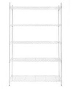 lot 14437 image: Style Selections 48x18x72 Inch 5 Tier Wire Shelving Unit