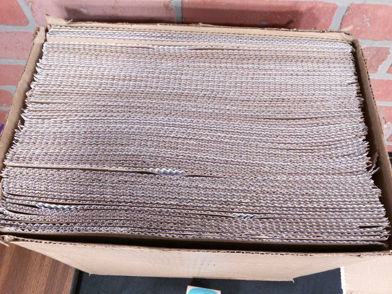 lot 53 image: Single Corrugated Cardboard Sheets
