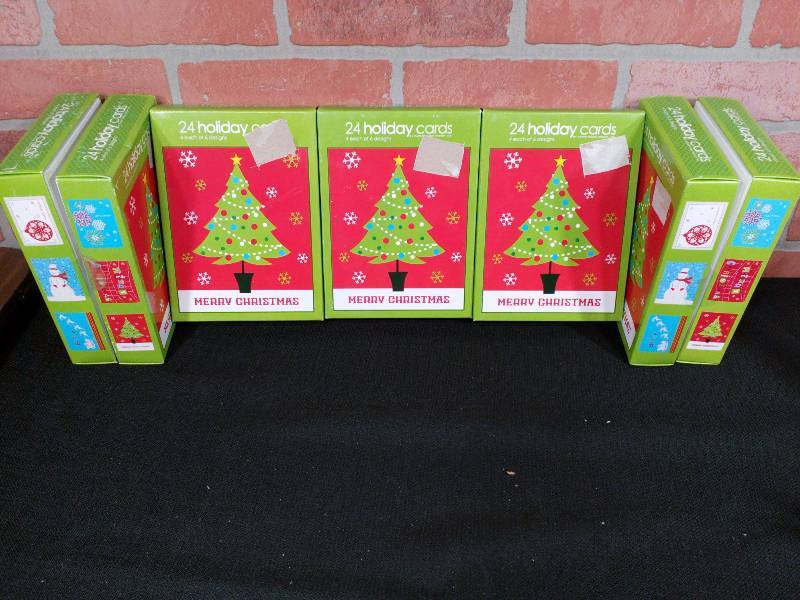 lot 73 image: Merry Christmas Holiday Greeting Cards