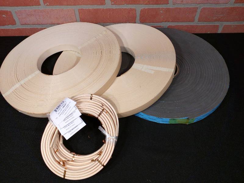 lot 102 image: Wood Tape, Thermalbond Structural Glazing Spacer Tape, #6 Reed Spline Variety Lot