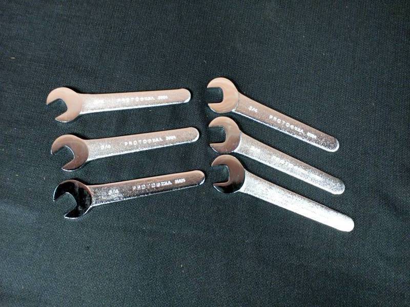 lot 104 image: Proto 34 Satin Finish Open-End Service Wrench